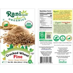 Cracked Wheat Fine (Kansar/Bulgur Wheat#1) - 64oz (4lbs) 1.81kg - Rani Brand Authentic Indian Products