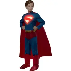 DC Comics Kids' Superman Halloween Light Up Costume Jumpsuit
