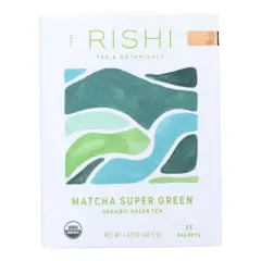 Rishi Tea and Botanicals Matcha Super Green Tea  - Case of 6/15 bag