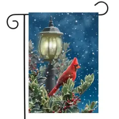 Briarwood Lane Winter Garden Flag 18x12.5 For Outdoor Winter Solitude Cardinal Garden Flag Flag For Winter Garden Flag Flags For Outside