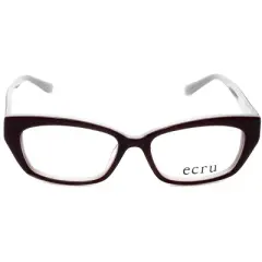 Ecru Bowie Designer Acetate Eye Glasses Frame in Purple/Demo Lens 127mm Frame/50mm Lens Width