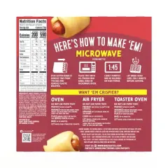 Bagel Bites Bagel Dogs with Oscar Mayer Frozen Snacks - 12ct/7.75oz