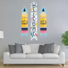 Big Dot of Happiness Back to School - Hanging Vertical Paper Door Banners - First Day of School Classroom Wall Decoration Kit - Indoor Door Decor