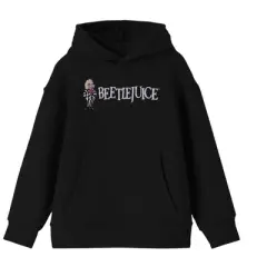 Simple Beetlejuice Logo Youth Boy's Black Hoodie