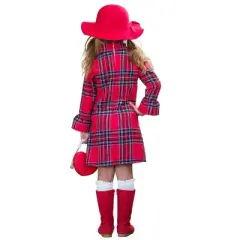 Girls Goin' Apple-Picking Red Flannel Dress - Mia Belle Girls