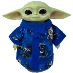 Mandalorian Yoda The Child Star Wars Blue Print Robe