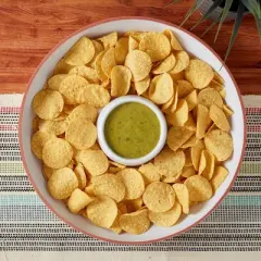 Infuse 16" Melamine Chip and Dip Orange