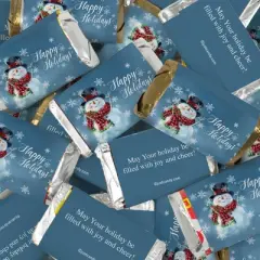Christmas Candy Party Favors Hershey's Miniatures Chocolate by Just Candy - Snowman