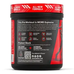 Six Star Pre-Workout Explosion 2.0 Sports Nutrition Supplement Powder - Fruit Punch - 10oz 30 servings: Energy, Gluten-Free