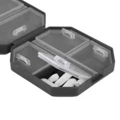 Unique Bargains 6 Grids Double Layer Pill Case 1 Pc