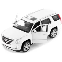 2017 Cadillac Escalade with Sunroof White 1/24-1/27 Diecast Model Car by Welly