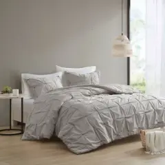 Masie Elastic Embroidered Comforter Set