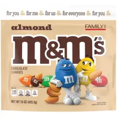 M&M's Almond Family Size Chocolate Candy - 15oz