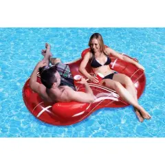 Poolmaster Duo Circular Swimmg Pool Lounge & 2-Person Pool Float
