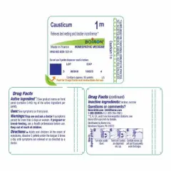 Causticum 1M by Boiron Homeopathic Single Medicine For Personal Care  -  80 Pellet