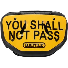 Battle Sports You Shall Not Pass Adult Chrome Football Back Plate