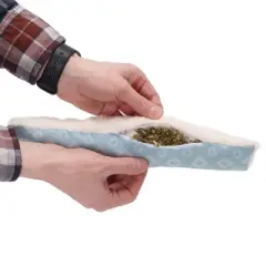 Furhaven Plush Catnip Kicker Cat Toy, Refillable - Space Print, 3 Pack