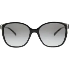 Prada  1AB3M1 Womens Square Sunglasses Black 55mm
