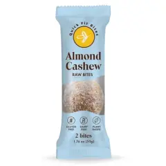 Quick Fit Bites Almond Cashew Raw Bites, 2 Crunchy & Nutty Bites Bursting with Flavor, Vegan, Gluten-Free, Kosher & Dairy Free - 10 Pack