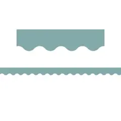 Teacher Created Resources&reg; Calming Blue Scalloped Border Trim, 35 Feet Per Pack, 6 Packs