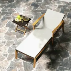 Costway 2/4 PCS Outdoor Chaise Lounge Chair Set with Armrests & 4-Level Backrest for Poolside