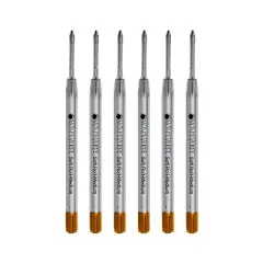 Monteverde Ballpoint Pen Refill Medium Point Brown Ink 6 Pack (P133BN)