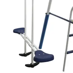 XDP Recreation Playground Galore Kids Outdoor Backyard Swing Set with Glider, Slide, 3 Swings, and Seesaw for Ages 3 to 8 Years