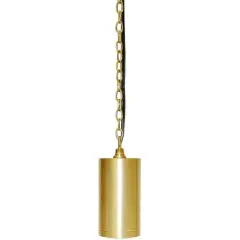 Focus Industries Brass Cylinder 23 1/4" High LED Outdoor Hanging Light