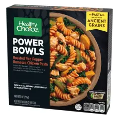 Healthy Choice Frozen Power Bowls Romesco Red Pepper Chicken Pasta - 9oz