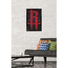 Trends International NBA Houston Rockets - Logo 19 Framed Wall Poster Prints