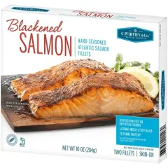 C. Wirthy & Co. Blackened Hand-Seasoned Atlantic Salmon Fillets - Frozen - 10oz