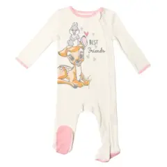 Disney The Aristocats Bambi Baby Girls 3 Pack Zip Up Sleep N' Play Coveralls Newborn to Infant