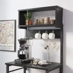 Bestier 5 Tier Microwave Stand, Coffee Bar Table with Storage for Small Space Kitchen