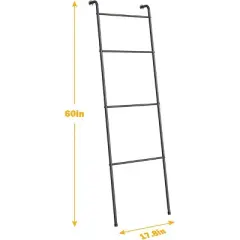 NEX 4 Tier Ladder Style Towel Rack Black