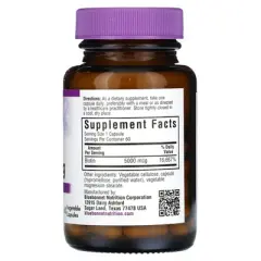 Bluebonnet Nutrition Biotin 5000 Mcg Vegetable Capsules, Biotin is a B Vitamin That Helps Make Keratin, Vegan, Vegetarian, Non GMO, Gluten Free, Soy