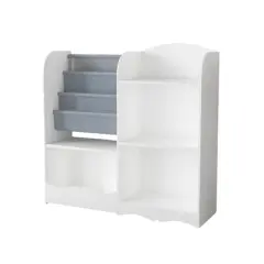 Sapphtopaz Kids Bookcase with Storage, Multifunctional Bookshelf Display Stand for Bedroom, Playroom, Hallway