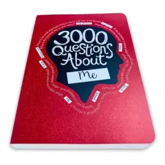 3000 Questions About Me Activity Journal - Piccadilly: Guided Hard Cover Notebook for Teens & Adults, 204 Pages