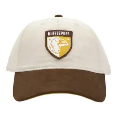 Harry Potter Hufflepuff Crest Men's White Dad Hat