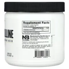 NutraBio L-Citrulline, Free Form Amino Acid, 5.3 oz (150 g)