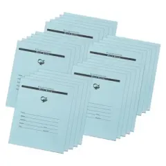 Pacon&reg; Examination Blue Book, 16 Pages, 3/8 in ruled, 8-1/2" x 11", 50 Books