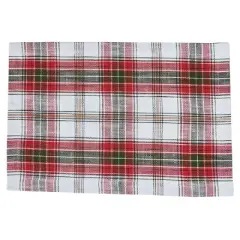 Split P Fraser Plaid Tartan Red Placemat Set Of 4