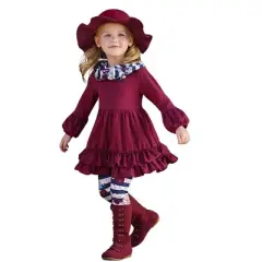 Girls Line Leader Legging & Scarf Set - Mia Belle Girls