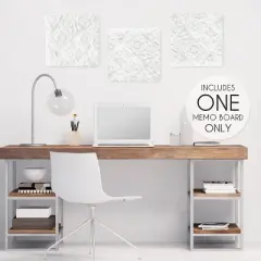 Sweet Jojo Designs Girl Fabric Photo Memo Board Rose White