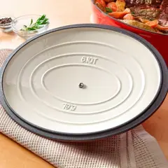 BrylaneHome 6 Liter Cast Iron Enameled Oval Casserole