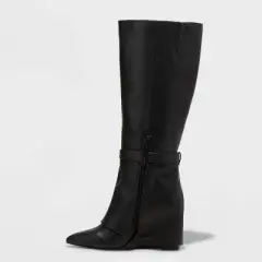 Women's Tall Novie Dress Boots - A New Day&trade; Black