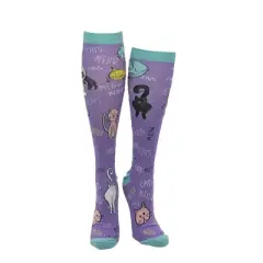 Cat Lady Funny Kitten Compression Socks for Women Adult Size - Crazy Dog Compression Socks Gift for Mom