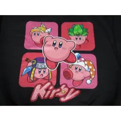 Kirby Ability Panels Boy's Black Long Sleeve Shirt