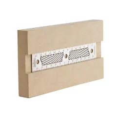 JessEm 07414 Stainless Steel 150mm Precision Ruler with Patented Flex Grip and Fade Resistant Markings