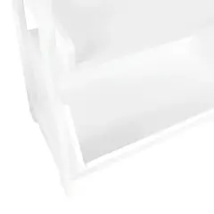 24" Kids' 4 Tier Ladder Shelf with Toy Organizer White - RiverRidge Home