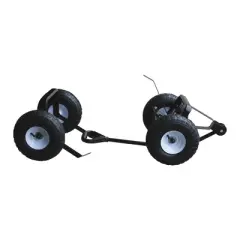 FARM-TUFF Undercarriage Kit with 4" x 10" Pneumatic Tires, Black